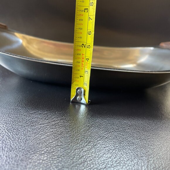 Vintage Lundtofte Denmark Stainless Steel-Teak-Mid-Century Dish - Picture 8 of 9